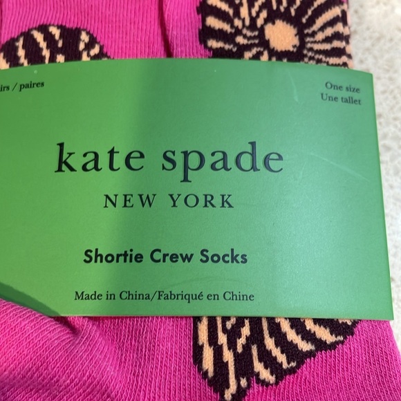 Kate Spade NWT Shortie Crew Socks 3 Pairs - Picture 2 of 4